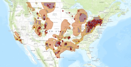 Добыча сланцевого газа в США